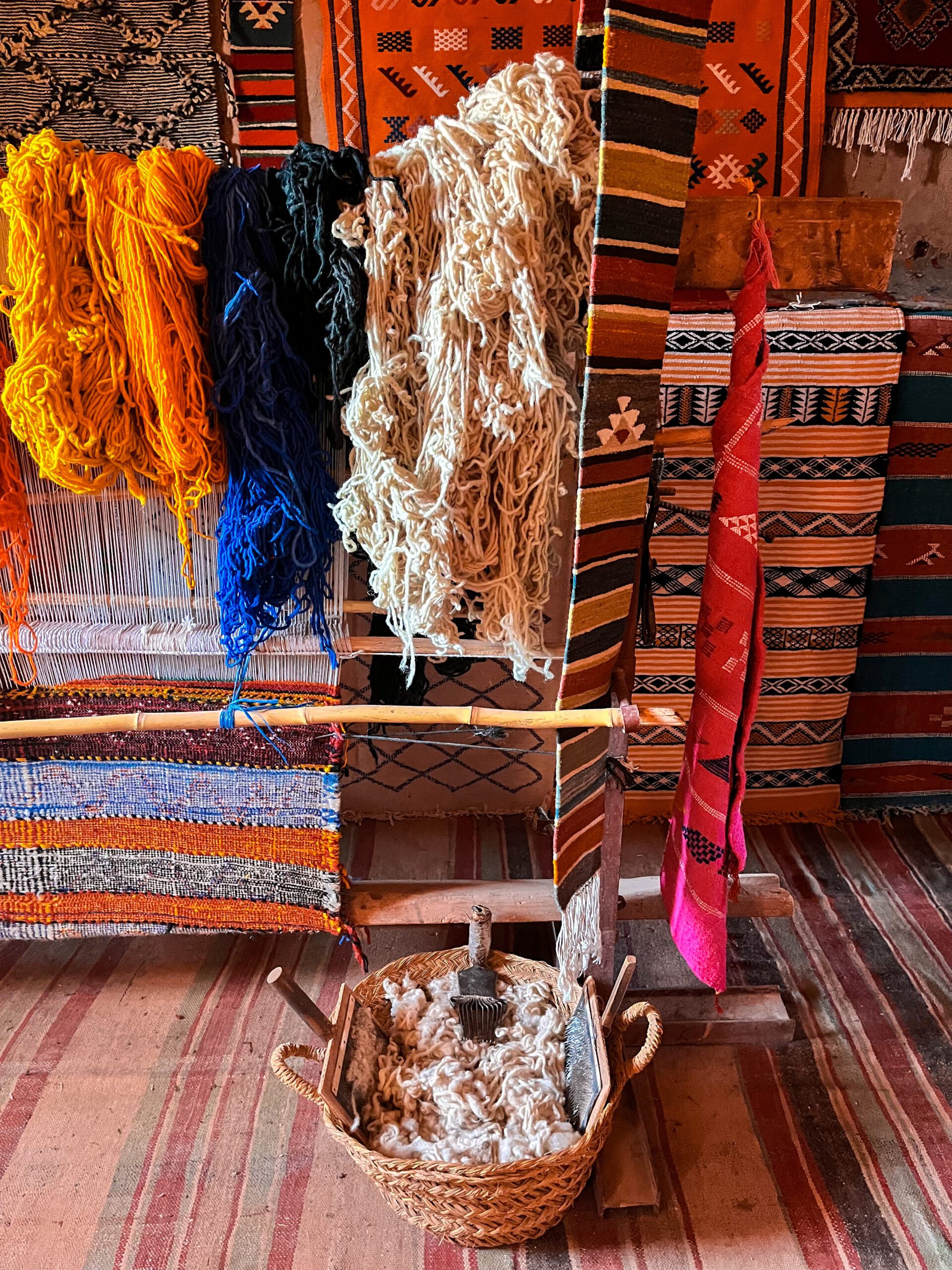 Tapijten, Aït-Ben-Haddou, Marokko