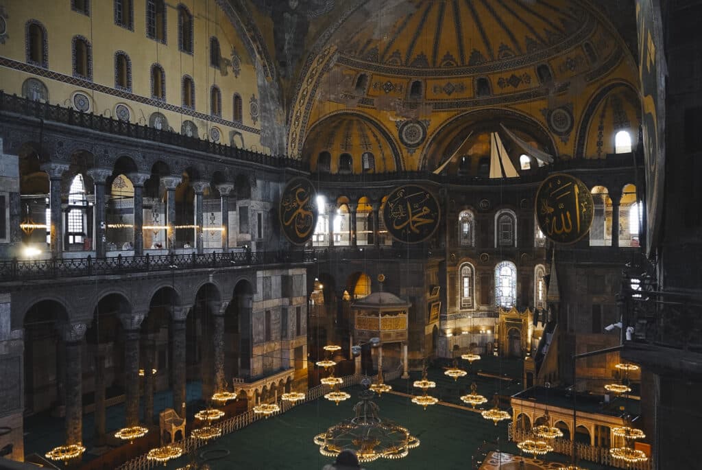 Hagia Sophia binnenkant, Istanbul, Turkije.