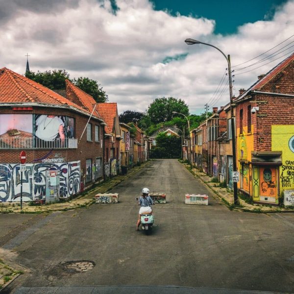 Doel: Erop uit met de Vespa naar het artistieke spookdorp